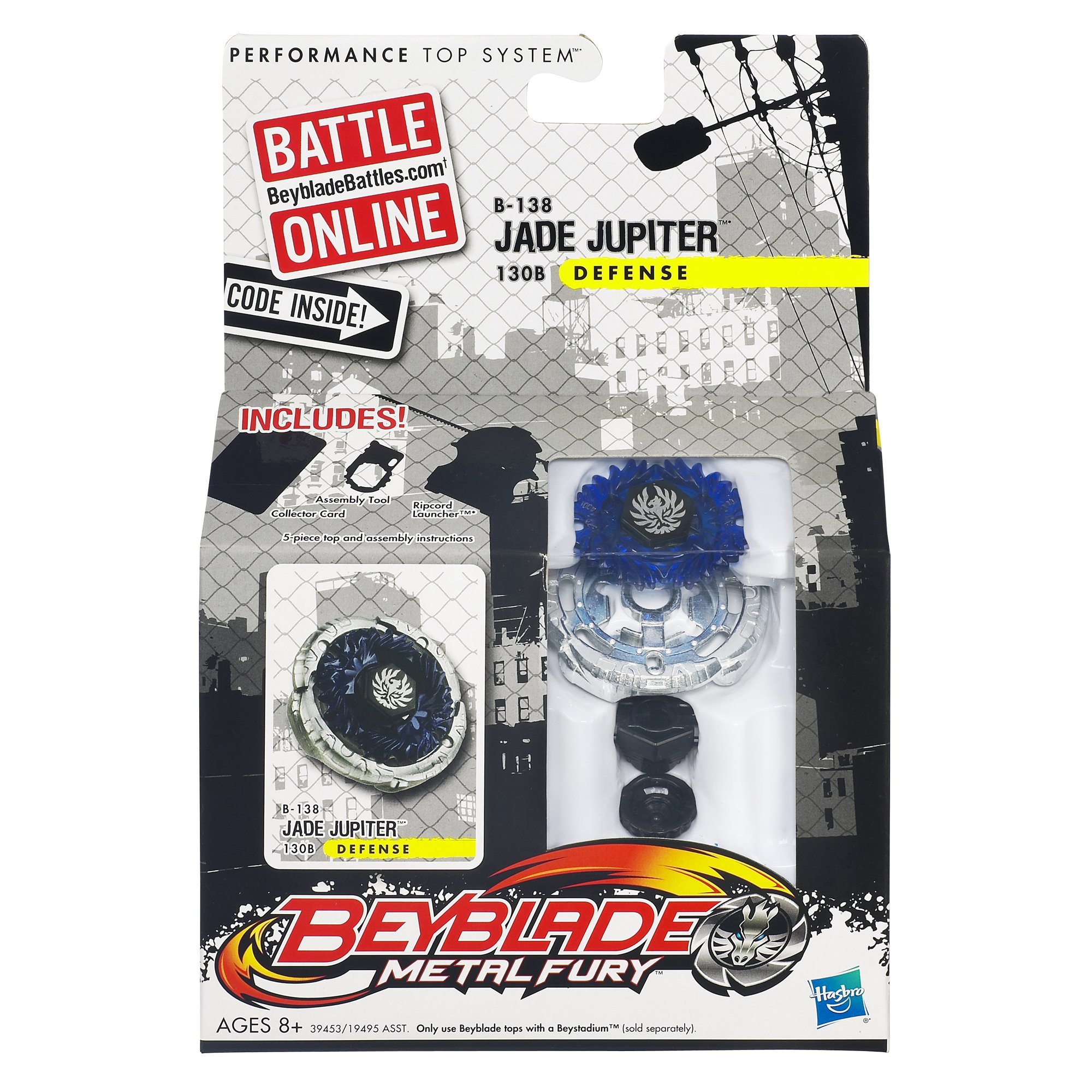Buy Beyblade Metal Fury B-138 Jade Jupiter 130B Top Online at Low